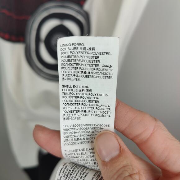 Desigual Sally Shift Dress Womens Medium White‎ Circle Print Mini Sleeveless - Picture 11 of 12